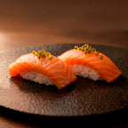 Perlas de AOVE premium Tesoro del Olivo en sushi